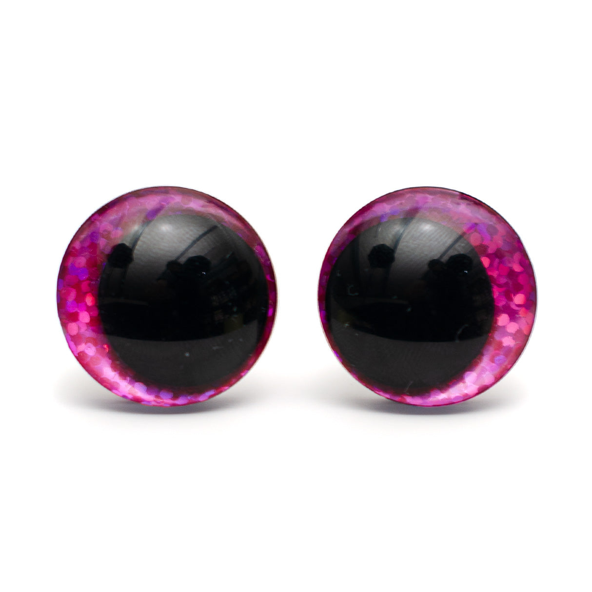 No Center Safety Eye Glitter - Syvän pinkki