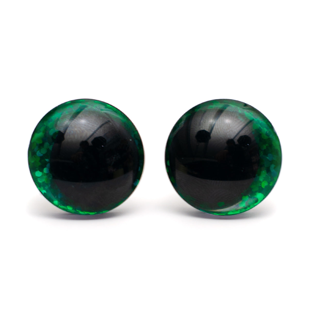 Ei keskiötä Glitter-turvasilmä - Vihreä