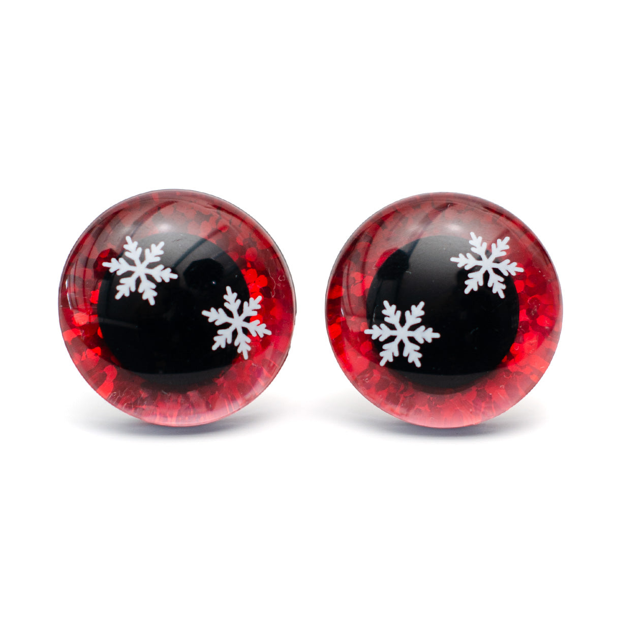 Turvasilmä lumihiutale - punainen