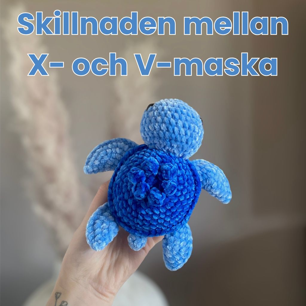 Skillnaden mellan en X- och en V-maska