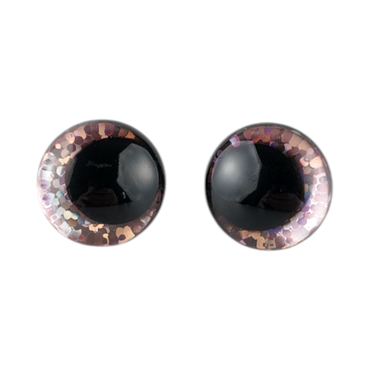 Säkerhetsögon Glitter Ljus Rosa