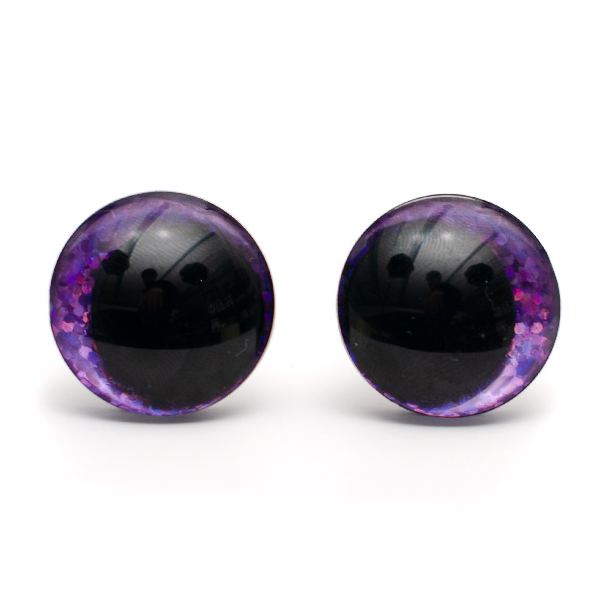 Ei keskiötä Glitter-turvasilmä - violetti