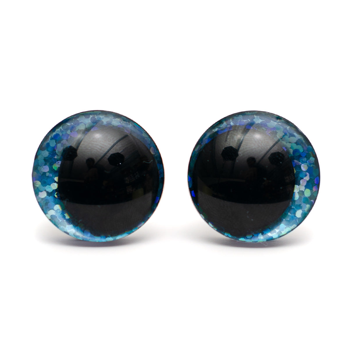 Ei keskiötä Glitter-turvasilmä - Vaaleansininen