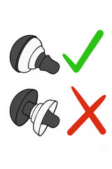 Säkerhetsöga - Glitter Mörkblå - 1 Par - Niimo