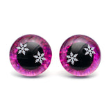 Turvasilmä lumihiutale - Syvän pinkki