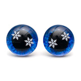 Turvasilmä lumihiutale - tummansininen