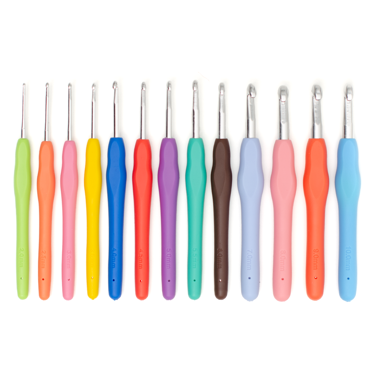 Ergonominen virkkuukoukkusarja - 13 kokoa